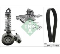 Pompa dell'acqua + kit cinghia trapezoidale 529 0297 30 INA per OPEL CORSA C