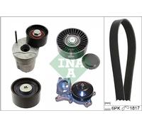 INA Pompa dell'acqua + kit cinghia trapezoidale 529 0368 30 per BMW 1 Cabriolet