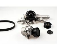 Pompa dell'acqua + kit cinghia trapezoidale Alternatore PK01350 HEPU