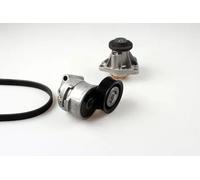Pompa dell'acqua + kit cinghia trapezoidale Alternatore PK03200 HEPU per OPEL