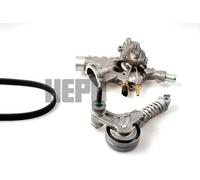 Pompa dell'acqua + kit cinghia trapezoidale Alternatore PK03341 HEPU per OPEL