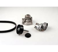 Pompa dell'acqua + kit cinghia trapezoidale Alternatore PK05810 HEPU per VW SEAT