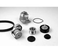 Pompa dell'acqua + kit cinghia trapezoidale Alternatore PK06560 HEPU per VW AUDI