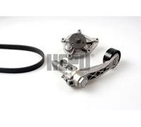 Pompa dell'acqua + kit cinghia trapezoidale Alternatore PK08100 HEPU per CITROËN