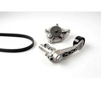 Pompa dell'acqua + kit cinghia trapezoidale Alternatore PK08100 HEPU per CITROËN