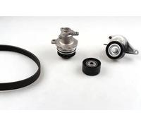 Pompa dell'acqua + set di cinghie a V HEPU PK09640