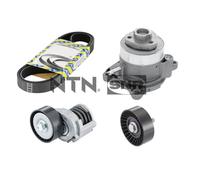 NTN-SNR Pompa dell'acqua + kit cinghia trapezoidale KAP857.500 per VW, SKODA, SEAT