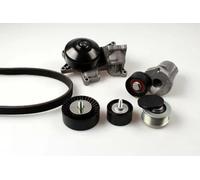 Hepu Pompa dell'acqua e kit cinghia trapezoidale PK04210 per BMW 1 Cabriolet 1 3