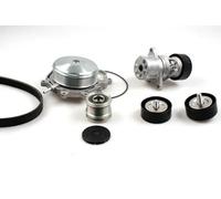 Pompa dell'acqua + kit cinghia trapezoidale PK15130A HEPU per MERCEDES-BENZ CLS