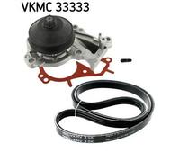 SKF VKMC 33333 Pompa acqua + Kit cinghia Poly V
