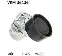 Pompa dell'acqua + kit cinghia trapezoidale VKMC 36334 SKF per FIAT NISSAN OPEL
