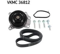 SKF VKMC 36812 Pompa acqua + Kit cinghia Poly V