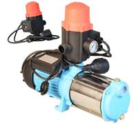 Pompa dell'acqua MAX-H 1300 con Pressostato Elettronico BRIO CSK 21 - Pompa da Giardino (1300 W 6000 l/h altezza di mandata 55 m) - Comando per Pompa Regolazione Pressione - Protezione Marcia a Secco