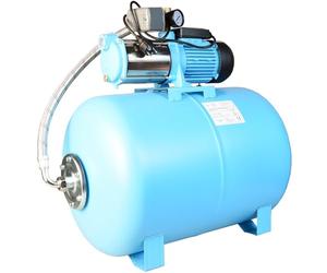 Pompa dell'acqua MAX-H 1300 con Serbatoio 100L - Pompa da Giardino 1300 W 5520 l/h altezza di mandata 55 m - Gruppo di Sovrapressione Set - Serbatoio a Pressione 100 L per Acqua Pulita per Irrigazione