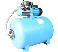 Pompa dell'acqua MAX-H 1300 con Serbatoio 100L - Pompa da Giardino 1300 W 6000 l/h altezza di mandata 55 m - Gruppo di Sovrapressione Set - Serbatoio a Pressione 100 L per Acqua Pulita per Irrigazione