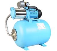 Pompa dell'acqua MAX-H 1300 con Serbatoio 50L Pompa da Giardino (1300 W, 6000 l/h altezza di mandata 55 m) - Gruppo di Sovrapressione Set - Serbatoio a Pressione 50 L per Acqua Pulita per Irrigazione