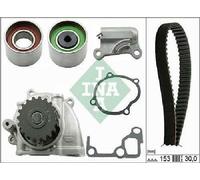 Pompa Dell'Acqua Originale INA + Kit Cinghia Dentata 530 0477 30 Per Mazda