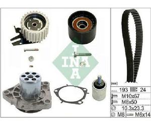 Pompa Dell'Acqua Originale INA + Kit Cinghia Dentata 530 0619 30 Per Opel Saab