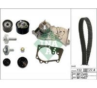 Pompa Dell'Acqua Originale INA + Kit Cinghia Dentata 530 0639 30 Per Renault