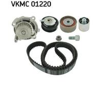 Pompa Dell'Acqua Originale SKF + Kit Cinghia Dentata VKMC 01220 Per Audi VW