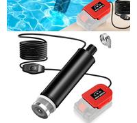 Pompa dell'acqua portatile Pompa di drenaggio compatibile con batteria Parkside da 20 V, velocità al minimo del motore 4500 RPM, portata 30 l/min, sollevamento 4,6 m, 120 W, pompa dell'acqua