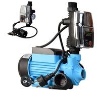 Pompa dell'acqua QB 60 con Pressostato Elettronico CSK 5 - Pompa da Giardino (370 W, 2100 l/h, altezza di mandata 39 m) - Comando per Pompa - Interruttore Di Controllo - Protezione Marcia a Secco