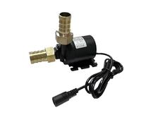 Pompa dell'acqua Solare ad alta pressione DC12V/24V Sollevamento 5M 800L/H Motore brushless Pompe sommergibili for acqua Giunto a rottura rapida(12V DC Brass joint)