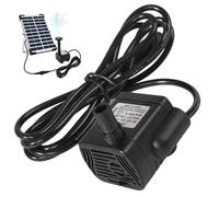 Pompa dell'acqua solare DC 5.5V-12V 3W Mini Pompa a portata solare per giardino Aquarium BirdBath, 300L/H Quietto Acqua sommergibile con spray da 4, 9 piedi, nessun pannello