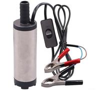 Pompa dell'acqua sommergibile portatile 12 V 24 V CC con alta portata e motore in rame per trasferimento diesel, acqua e vino, con filtro a rete staccabile per un'uscita più pulita (A)