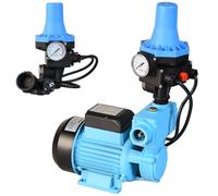 Pompa dell'acqua WZP 750 con Pressostato Elettronico CSK 31 - Pompa da Giardino (750 W, 3000 l/h, altezza di mandata 55 m) - Comando per Pompa - Regolazione Pressione - Protezione Marcia a Secco