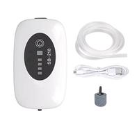 Pompa dell'aria del serbatoio del pesce silenzioso silenzio portatile portatibile ricaricabile USB Porta a doppia modalità Aquarium Oxygen Pump per la pesca da pesca addominali (SB-218 single Hole)