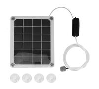 Pompa dell'aria solare - Aeratore di risparmio energetico da 20 W, design del rumore, flusso d'aria regolabile per dello stagno per acquario, alimentazione di ossigeno stabile