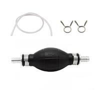 Pompa di adescamento per carburante, 10 mm, per trasferimento di gasolio e acqua, con gomma e struttura flessibile in PVC, per barche, veicoli e tosaerba (1 set)