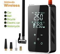 Pompa di aria senza fili 150psi Touch Screen/Chiave Gonfiatore elettrico portatile per pneumatici per auto Bicicletta Moto Mini compressore d'aria Iniettator