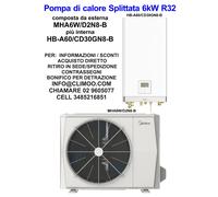 POMPA DI CALORE IDRONICA 6 KW SPLITTATA ARMADIO IDRONICO MHA6W/D2N8-B CON WIFI