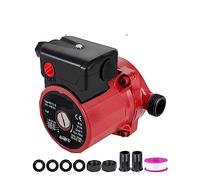 Pompa Di Circolazione Dell'acqua Calda Booster Di Pressione Dell'acqua Circolatore Di Ricircolo For Scaldabagno Testa In Acciaio Inossidabile/ghisa,Alte prestazioni(46 to 93W - Red)