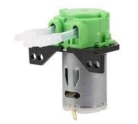 Pompa di dosaggio Klatata 12V/24 V CC, pompa peristaltica auto -innesco con connettore, direzione regolabile, per l'analisi chimica di laboratorio dell'acquario (Verde)
