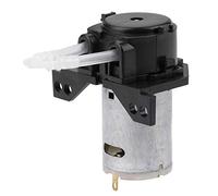 Pompa di dosaggio Klatata 12V/24 V CC, pompa peristaltica auto -innesco con connettore, direzione regolabile, per l'analisi chimica di laboratorio dell'acquario (Nero)
