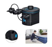 Trade Shop - Pompa di Gonfiaggio Elettrica Powertouch A Batterie con 3 Adattatori 12x11x10cm 62254 -
