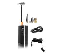 Pompa Di Gonfiaggio Elettrica Senza Fili Del Compressore Dela Gomma Del'automobile 12V Ricaricabile Gonfiatore Elettrico 6000mAh Con Uscita USB For Le Biciclette Rapido Sforzo(Dual cordless black)