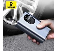Pompa di gonfiaggio per pneumatici elettrica per compressore d'aria per auto Baseus con lampada a LED per pompa gonfiabile portatile per pneumatici per biciclette da moto