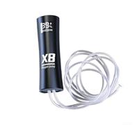 Pompa di ossigeno portatile a basso rumore da 5 W, aeratore ricaricabile USB con batteria da 1200 mAh per durata 48 ore, pompa ad aria silenziosa per acquari e pesca all'aperto, nero