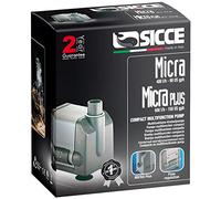 Pompa di Ricircolo dell'Acqua - Modello Micra Plus - Potenza di 6 W - Portata Massima di 400 L/h - Design Sommerso - Spugna per Filtraggio - Funzionamento Silenzioso - Sicce