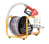 Pompa di rifornimento elettrica a pompa di trasferimento del carburante 12v/24v/220, pompa autoadescante, erogatore di carburante a pompa 'olio elettrica con arresto automatico(12V Measuring gun)