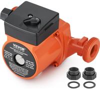 VEVOR Pompa di Circolazione per Acqua Calda, LPS25-6S-180, Pompa di Riscaldamento ad Alta Efficienza 3 Velocità, 60 L/min 220 V 92 W Altezza di Scarico Max 6 m per Impianto di Riscaldamento dell'Acqua