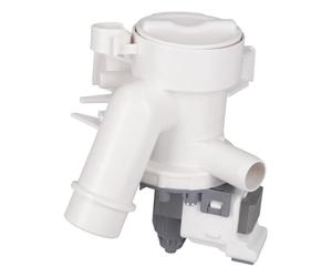 Pompa di scarico come HOOVER 41018403 con testa e filtro per lavatrice e lavasciuga