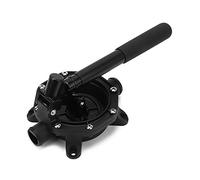 Pompa di sentina a membrana manuale per barche, pompa di sentina manuale con impugnatura in alluminio a 2 posizioni, autoadescante da 720 GPH per tubo da 33 mm, ideale come backup