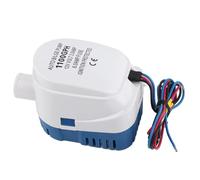 Pompa di sentina automatica 1100 gph 12 V con protezione | Interruttore Galleggiante Integrato, Protezione Anti-air-lock, a Immersione, Uso in Piscine, Alimentazione 12 V
