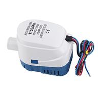 Pompa di Sentina Automatica 12V 1100 GPH con Interruttore Galleggiante, Silenziosa, per Barche e Stagni