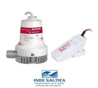 POMPA DI SENTINA EUROPUMP II 2000 128 LITRI/MIN 24V CON INTERRUTTORE - OSCULATI